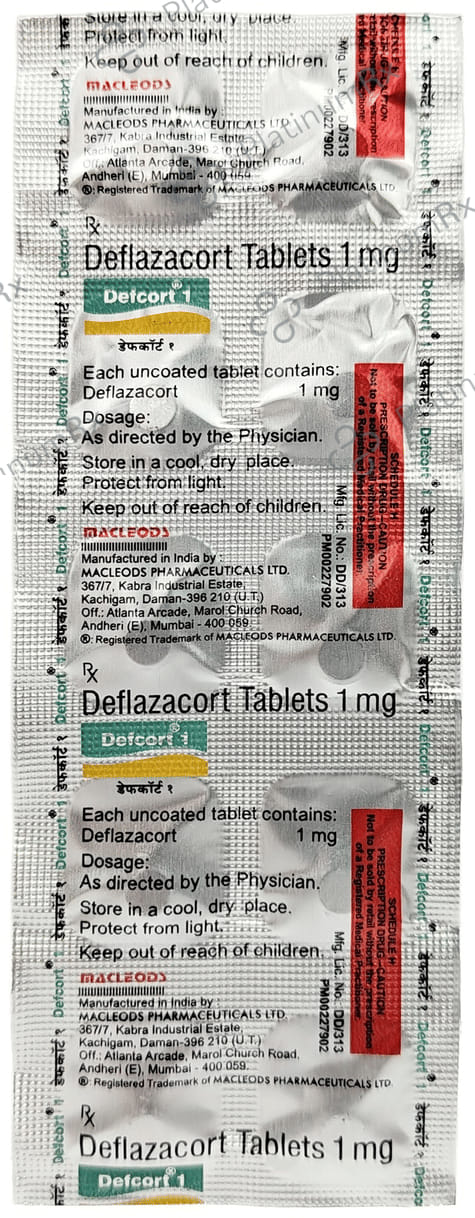 Defcort 1mg Tablet 10s