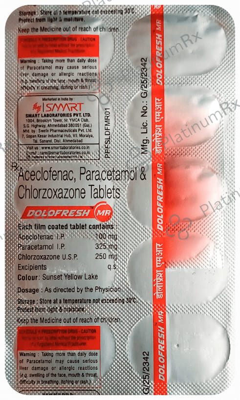 Dolofresh MR 100/325/250mg Tablet 10s