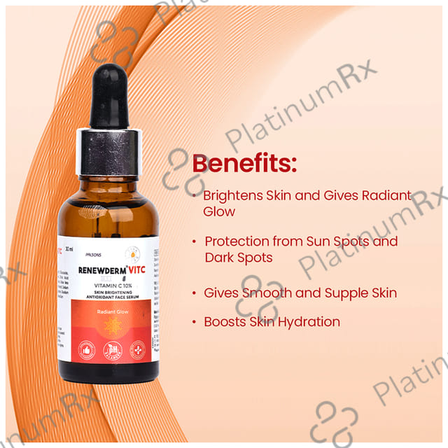 Renewderm Vit C Skin Brightening Antioxidant Face Serum 30ml