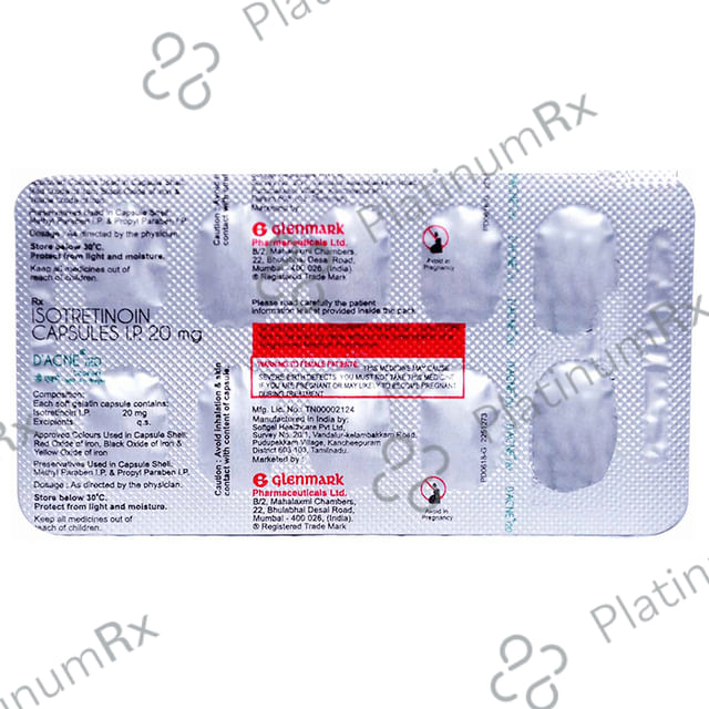 D Acne I 20 Capsule 10s