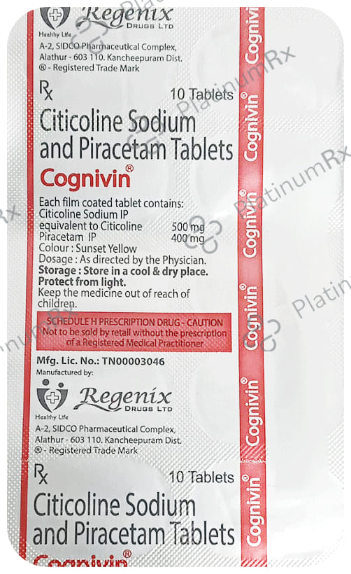 Cognivin 500/400mg Tablet 10s