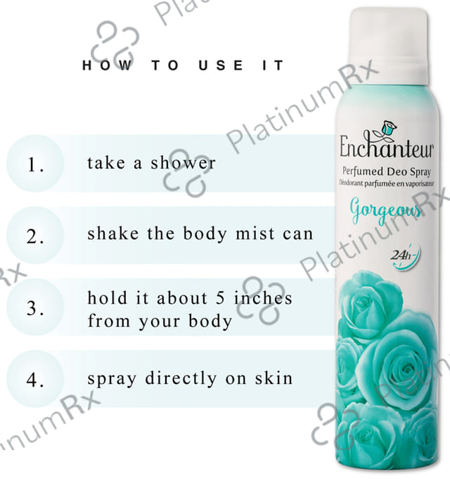 Enchanteur Perfumed Deo Spray Gorgeous