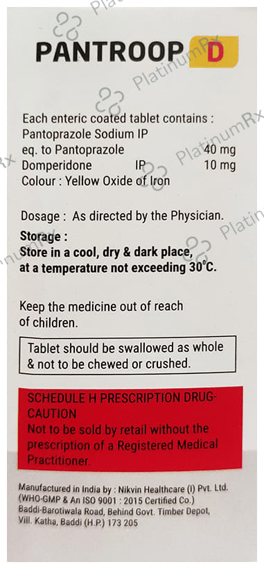 Pantroop D 10mg/40mg Tablet