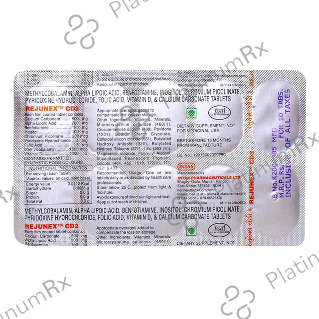 Rejunex CD3 Tablet 10s