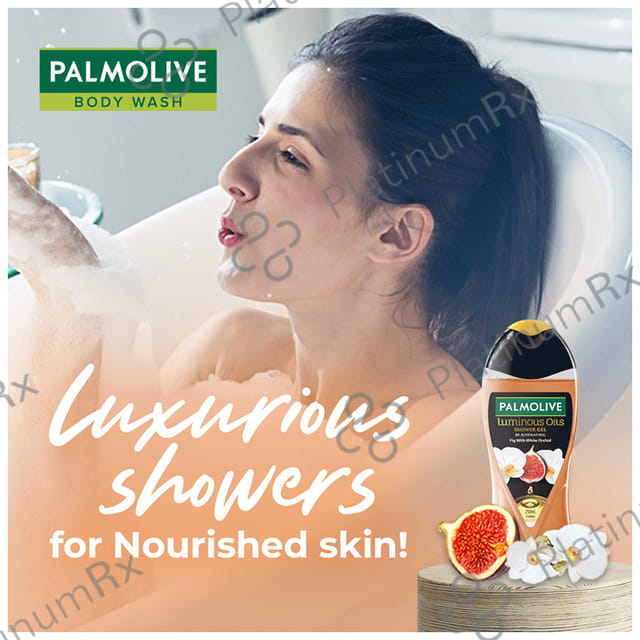 Palmolive Rejuvenating Fig Oil with White Orchid Luminous Oils Shower Gel