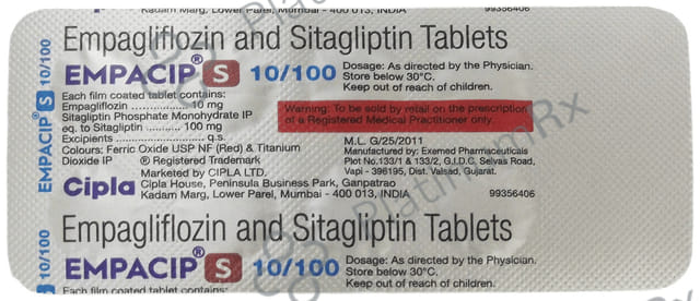 Empacip S 10/100mg Tablet 10s