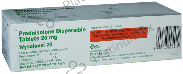 Wysolone 20mg Tablet DT 15s