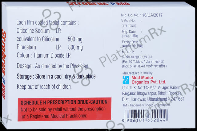 Strobrus P 500mg/800mg Tablet
