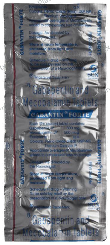Gabantin Forte 300/500mg Tablet 10s