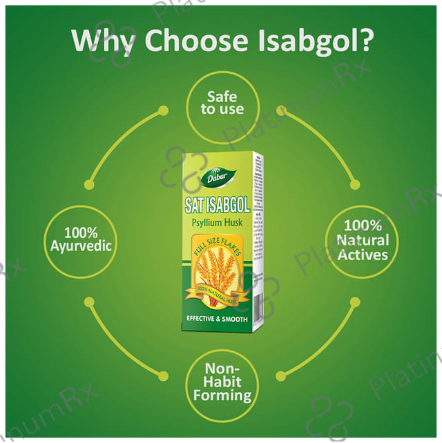 Dabur Sat Isabgol - Eases Constipation 200 gm