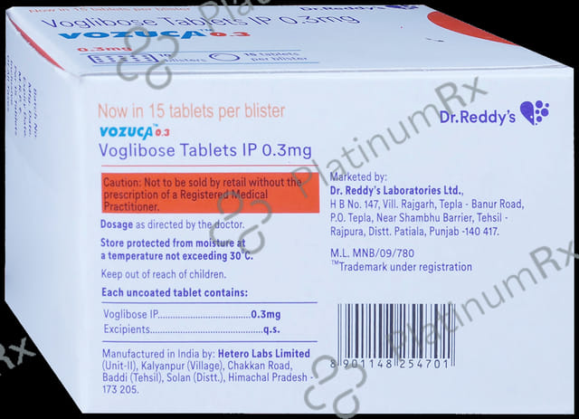 Vozuca 0.3mg Tablet 15s