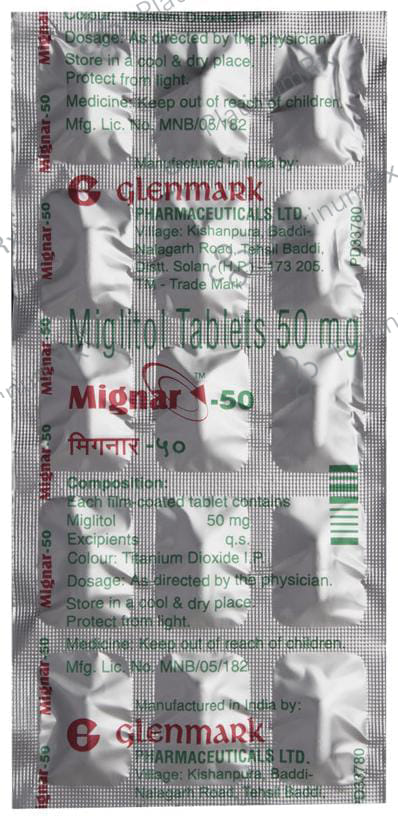 Mignar 50mg Tablet 15s