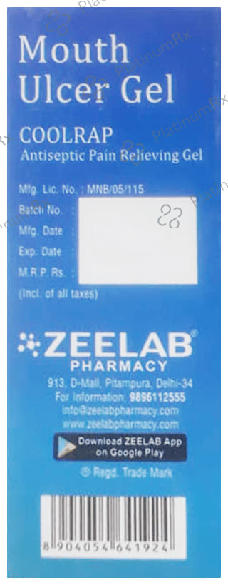 Coolrap Ulcer Dental Gel 15gm