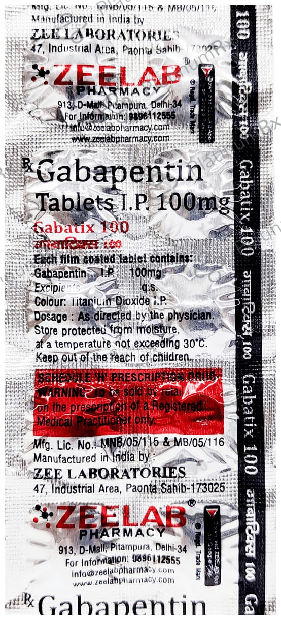 Gabatix 100mg Tablet 10s
