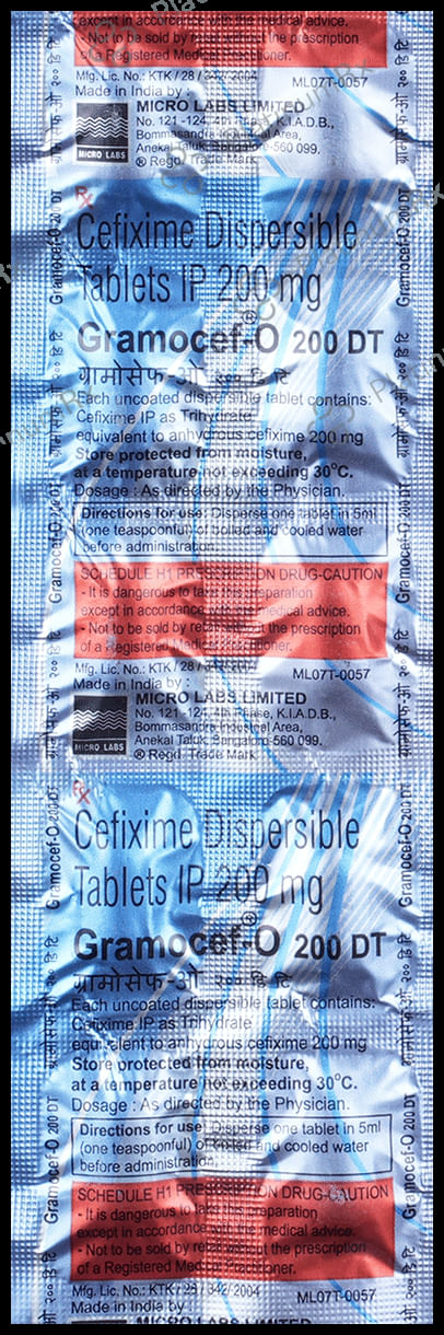 Gramocef O DT 200mg Tablet 10s