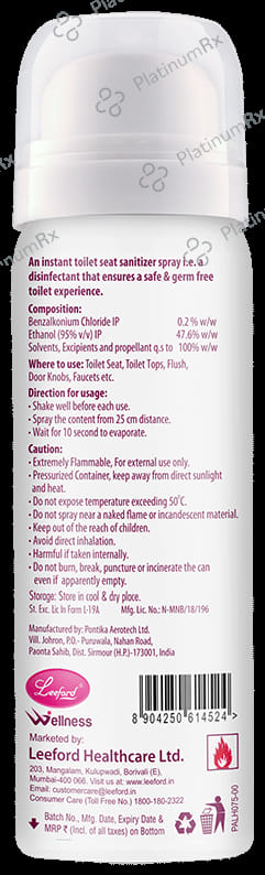 Leeford Toilet Seat Sanitizer Spray