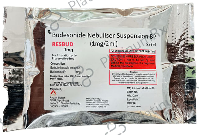Resbud 1mg Respules 5X2ml