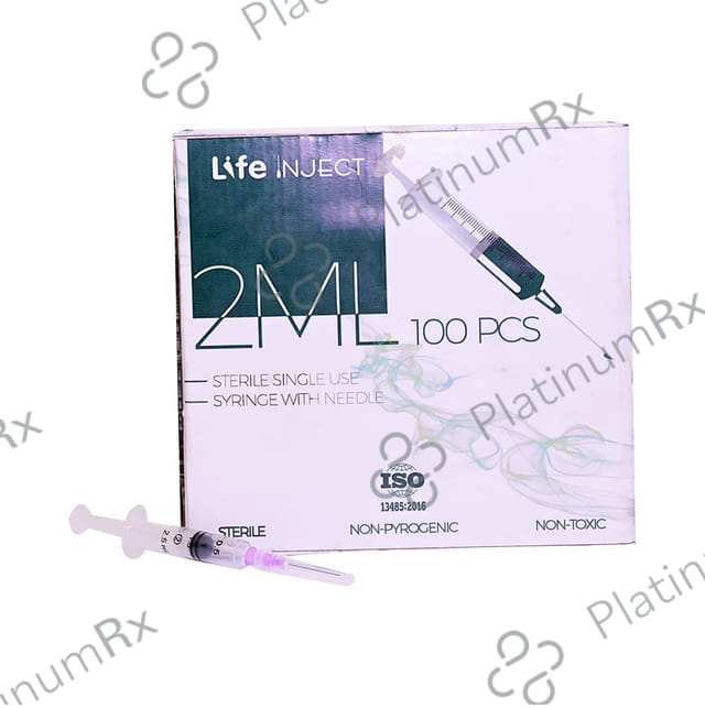Life Inject 2ML Sterile Single Use Syringe with Needle