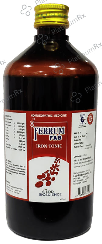 LDD Bioscience Ferrum Fab Iron Tonic 450 ml