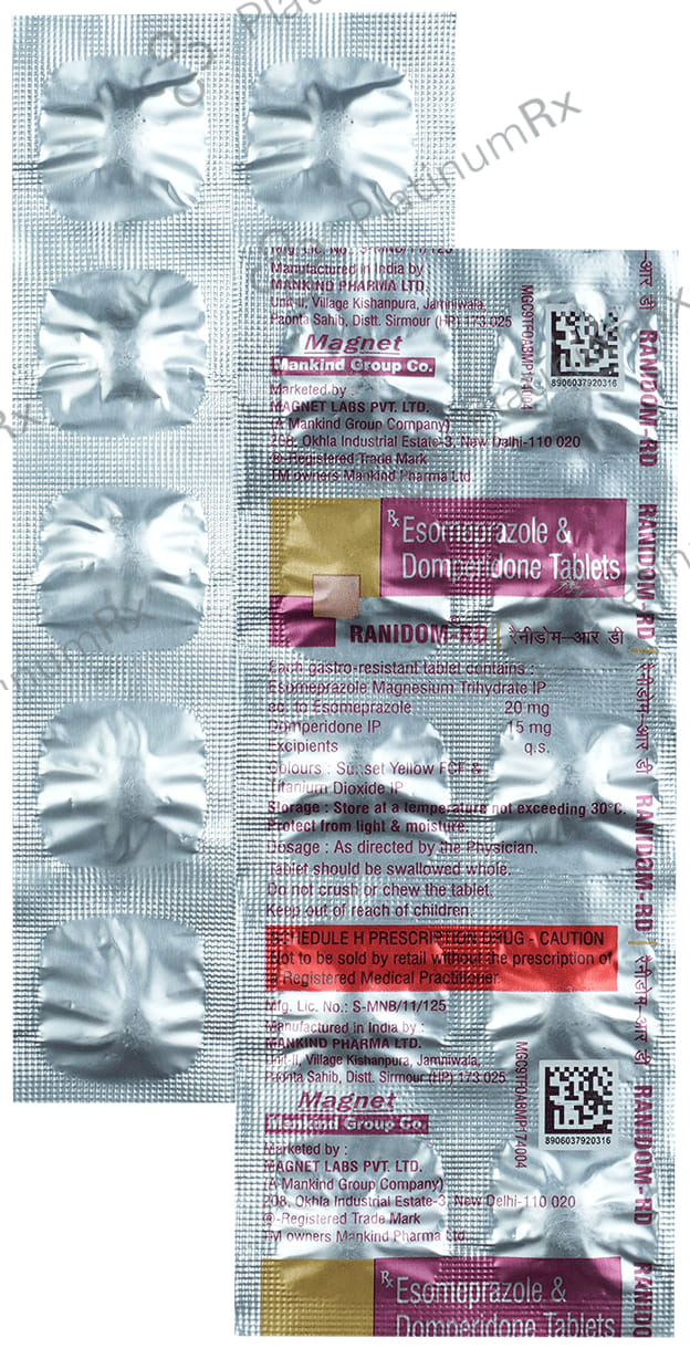 Ranidom RD 15/20mg Tablet 10s