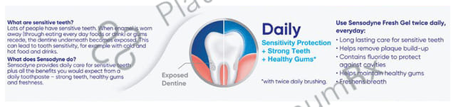 Sensodyne Fresh Gel Sensitive Toothpaste 75gm