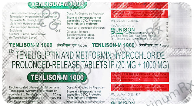 Tenlison-M 1000mg/20mg Tablet