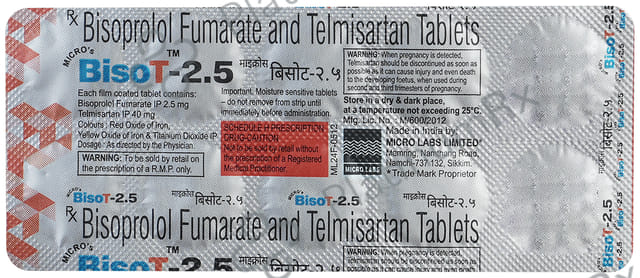 Bisot 2.5/40mg Tablet 10s