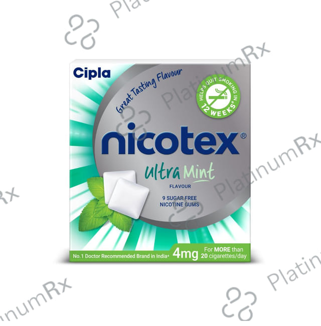Nicotex 4mg Pan Flavour Chewing Gum 9s