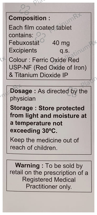 Febgout 40mg Tablet