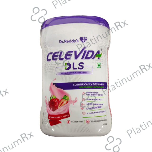 Dr Reddys Celevida DLS Powder Flavour Strawberry 400gm