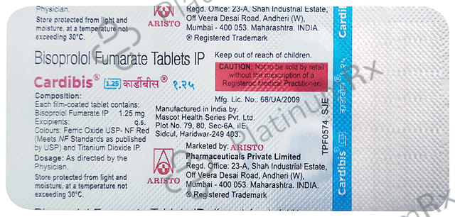 Cardibis 1.25mg Tablet 10s
