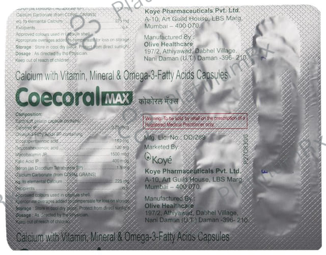 Coecoral Max Capsule 10s