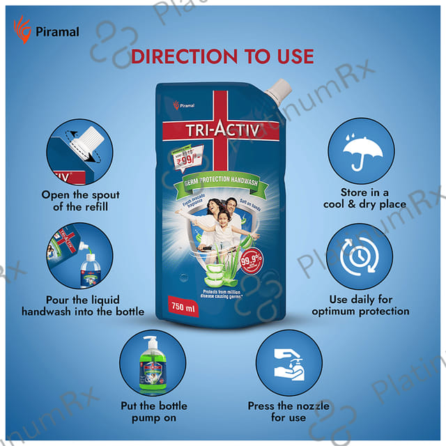 Tri Activ Germ Protection Handwash 750ml