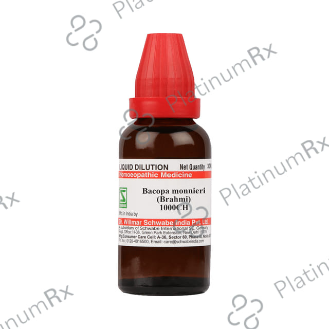 Dr Willmar Schwabe India Bacopa monnieri Dilution 1000 CH