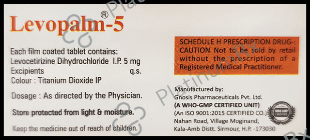 Levopalm 5mg Tablet 10s