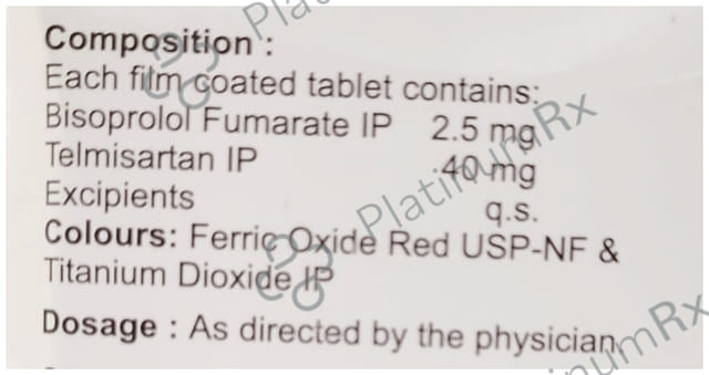 Besicor T 2.5/40mg Tablet 15s