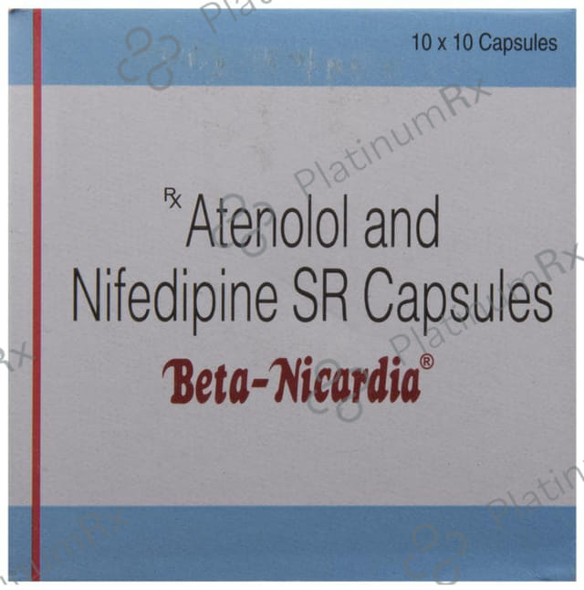 Beta Nicardia 50/20mg Capsule SR 10s