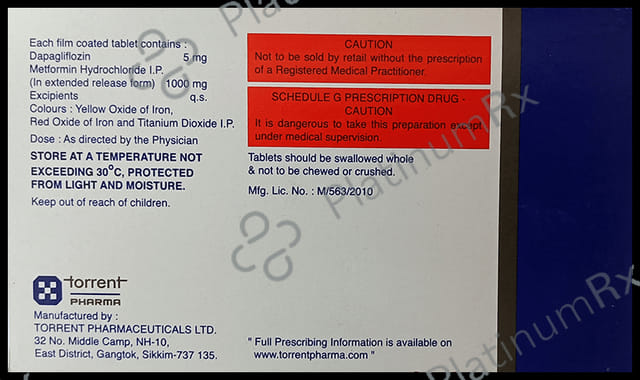 Glucreta M 5/1000mg Tablet ER 10s
