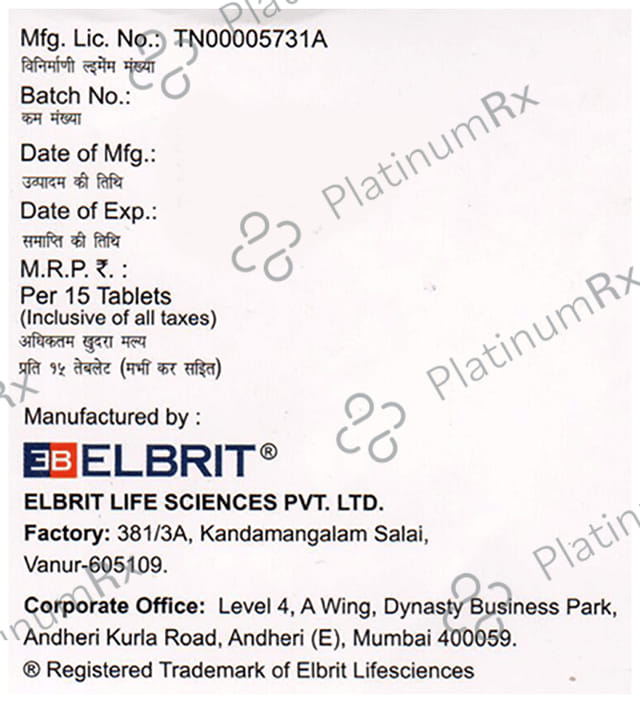 Triglimibrit 1/500/0.2mg Tablet 10s