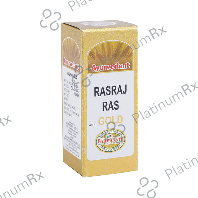Baidyanath Ayurvedant Rasraj Ras with Gold Tablet 10 tablets