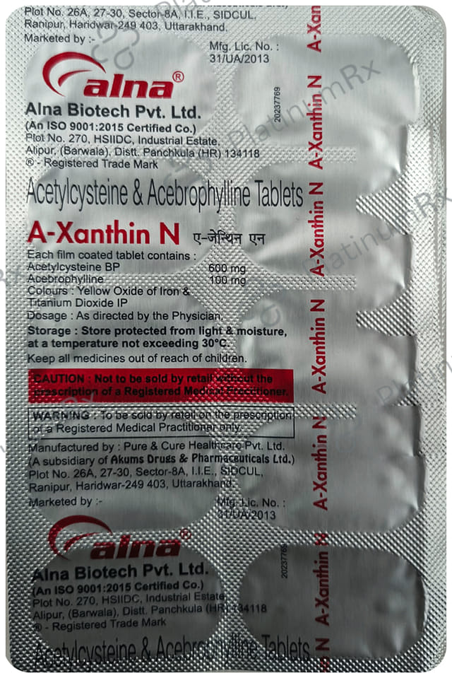 A Xanthin N 100/600mg Tablet 10s