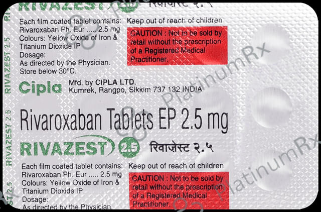 Rivazest 2.5mg Tablet