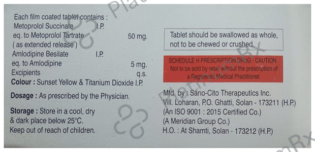 Metcross AM 50/5 Tablet PR