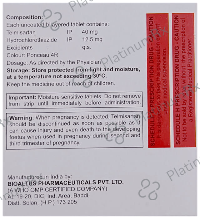 Telanz H 40mg/12.5mg Tablet
