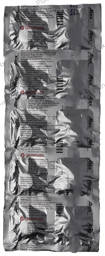Alex Cough 5mg Sugar Free Lozenges 10s