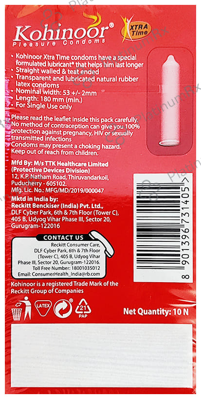 Kohinoor Xtra Time Dots Condom