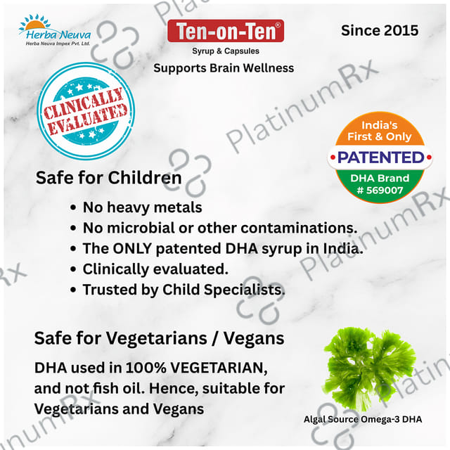 Herba Neuva Ten-on-Ten 10/10 Syrup Sweet Orange