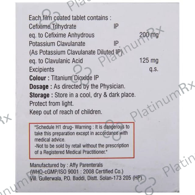 Cefifurt CV 200/125mg Tablet 10s