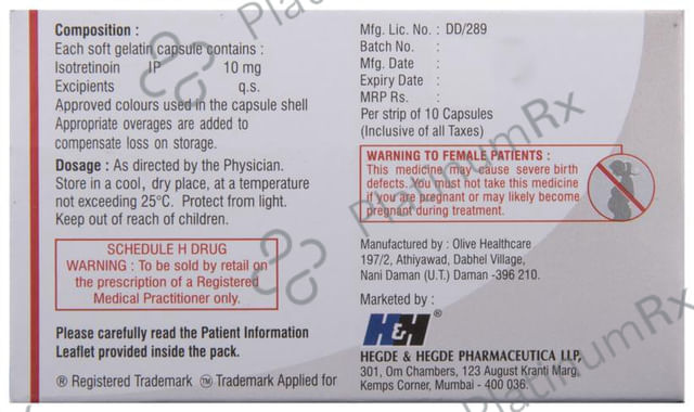 Tretin Iso 10mg Capsule 10s