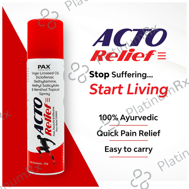 Pax Naturals Acto Relief Pain Relief Spray
